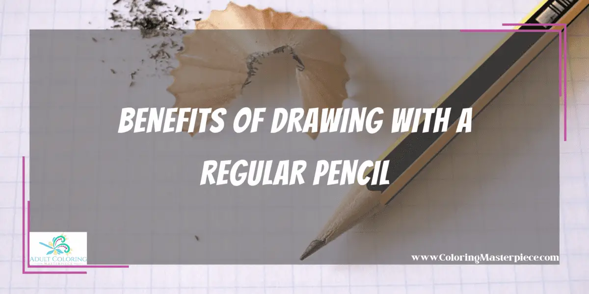 Can You Draw and Color With a Regular Pencil? Adult Coloring Masterpiece
