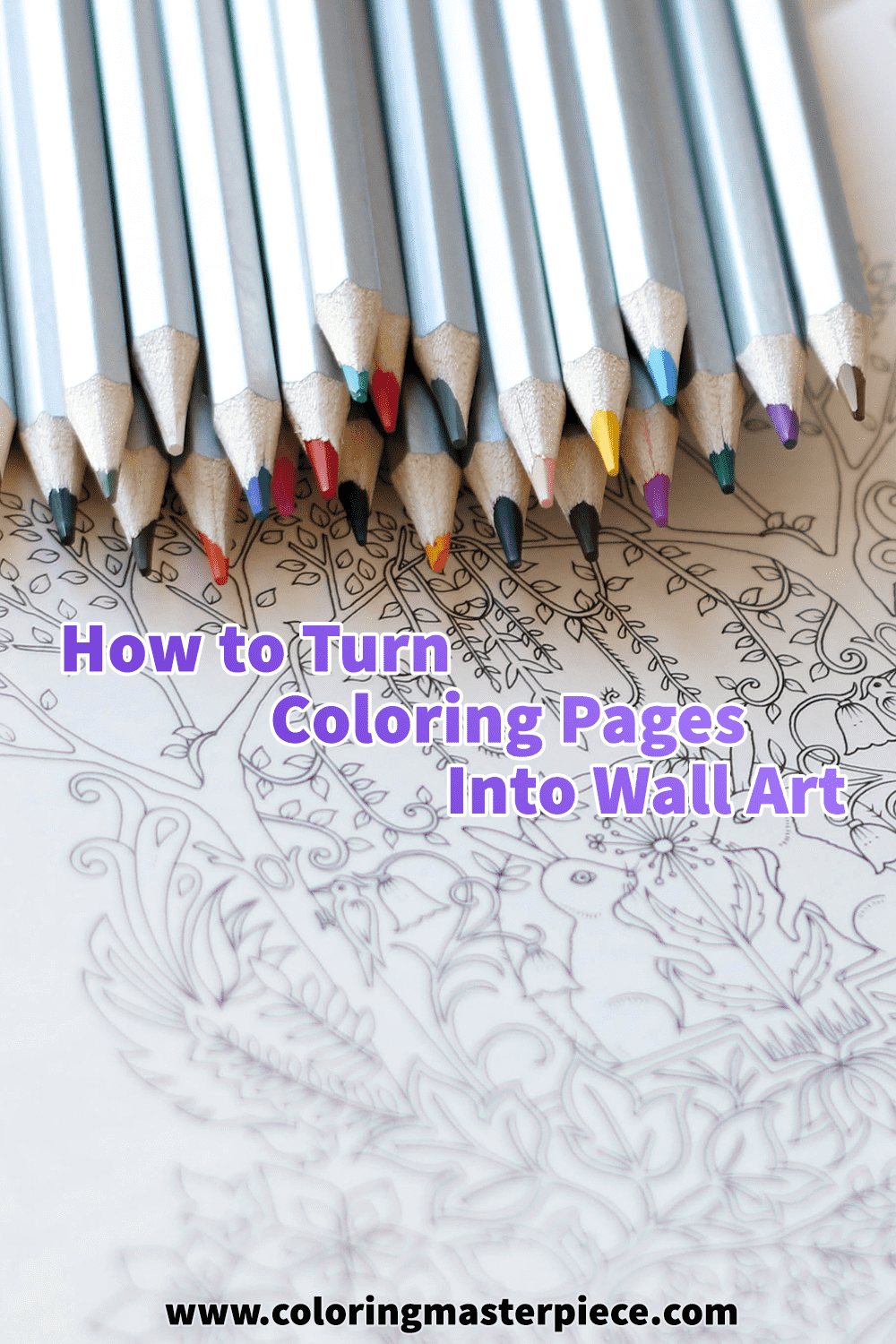 How to Turn Coloring Pages Into Wall Art – Adult Coloring Resources