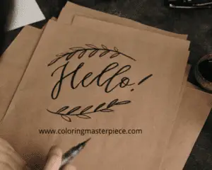 How to do Calligraphy with Watercolor Brush Pens