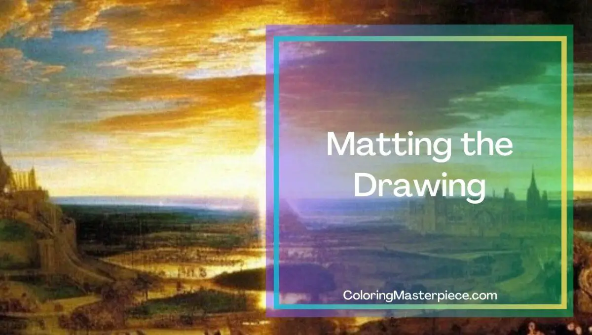 How To Frame Charcoal Drawings Adult Coloring Masterpiece