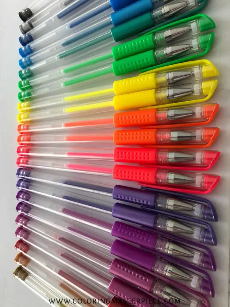 Best Gel Pens for Adult Coloring (Plus help to avoid Smudging) Adult