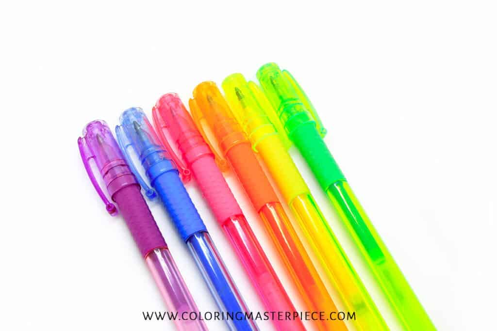 Best Gel Pens for Adult Coloring (Plus help to avoid Smudging) - Adult ...