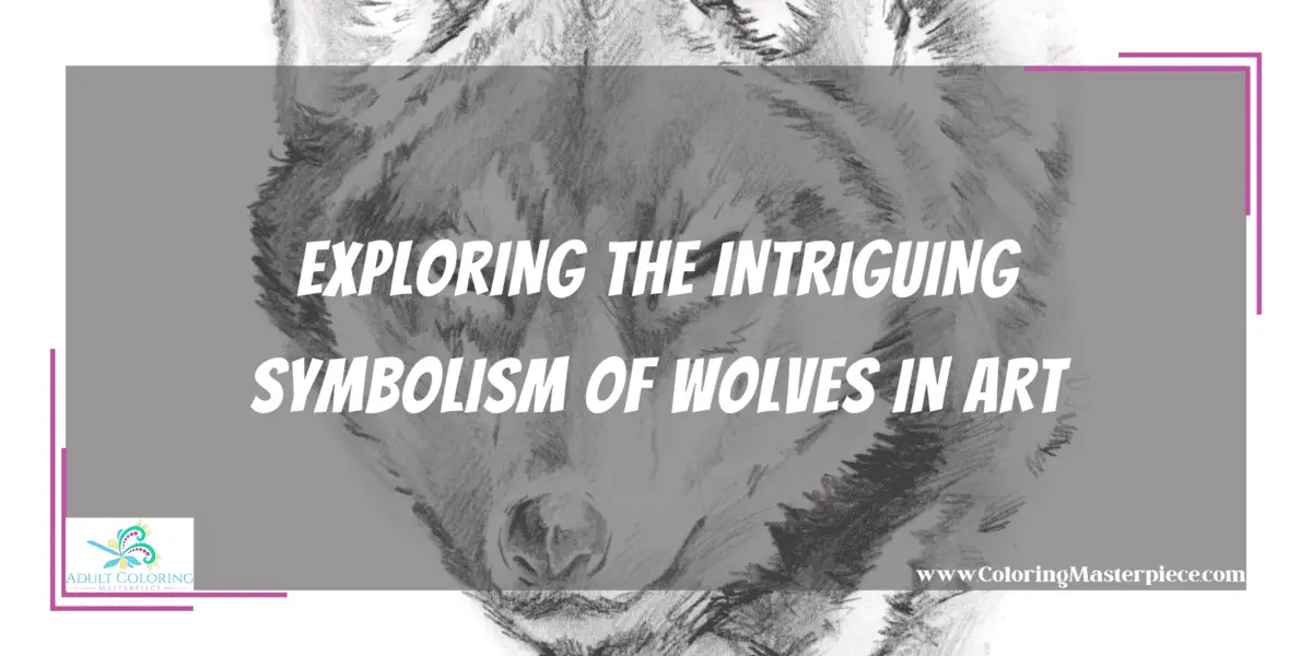 Wolves Coloring Designs for Adults Adult Coloring Masterpiece